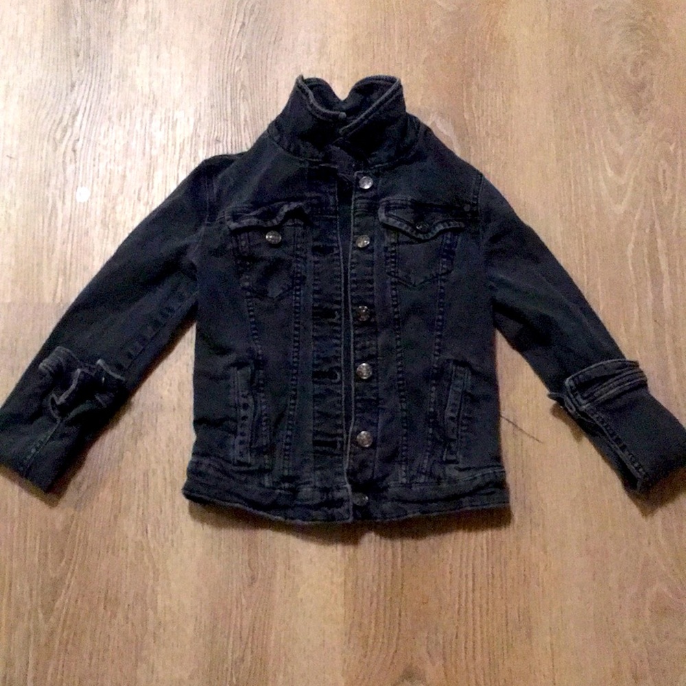 black jean Jacket.